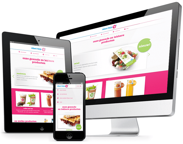 Thiết kế website thực phẩm phù hợp với nhiều thiết bị truy cập